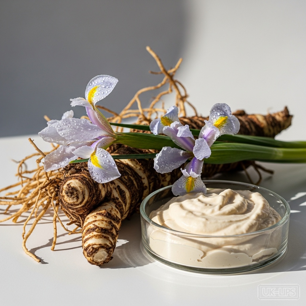 Orris concrete — Orris concrete is obtained from the rhizomes (underground stems) of the Iris germanica … | UK Lips ingredient guide