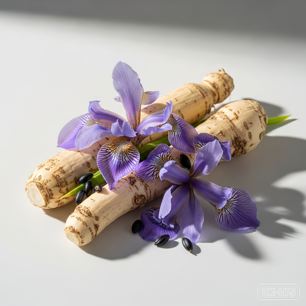 Orris — Orris is derived from the dried and aged rhizomes (roots) of certain iris species, most… | UK Lips ingredient guide