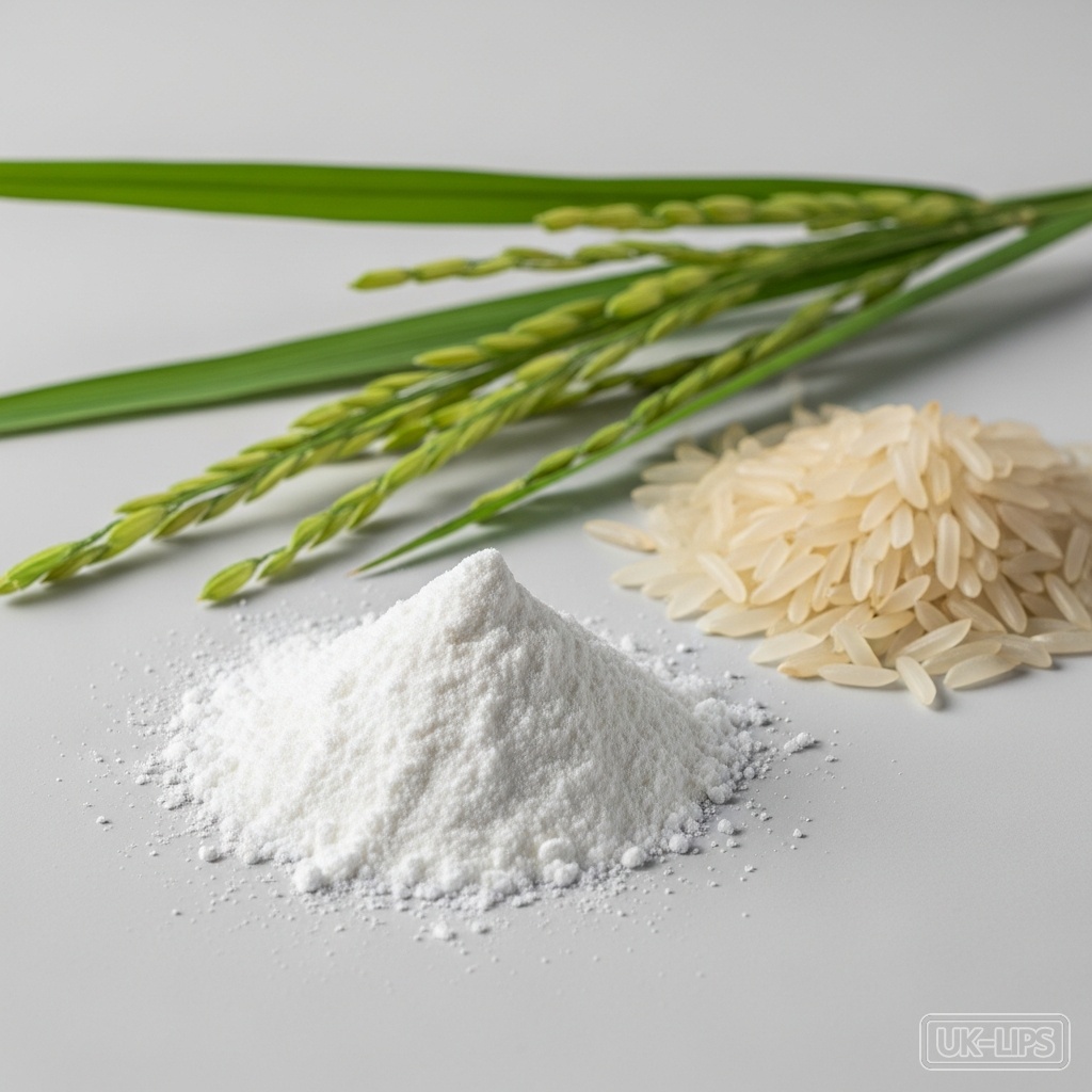Oryza Sativa (Rice) Starch — Oryza Sativa (Rice) Starch is obtained from the endosperm of the rice grain, a staple c… | UK Lips ingredient guide
