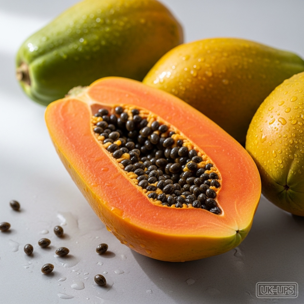 Papaya — Papaya (Carica papaya) is a tropical fruit native to Central America and now widely cul… | UK Lips ingredient guide