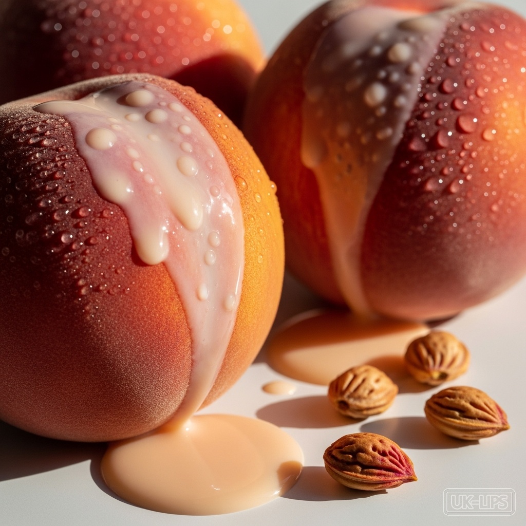 Peach Milk — Peach milk is obtained from the fruit of the peach tree (Prunus persica), a stone fruit… | UK Lips ingredient guide