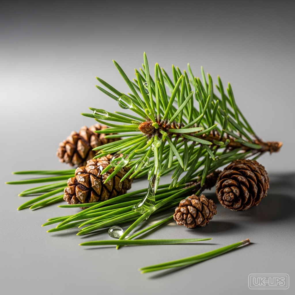 Pine — Pine is sourced from various species of the Pinus genus, most commonly the needles, bar… | UK Lips ingredient guide