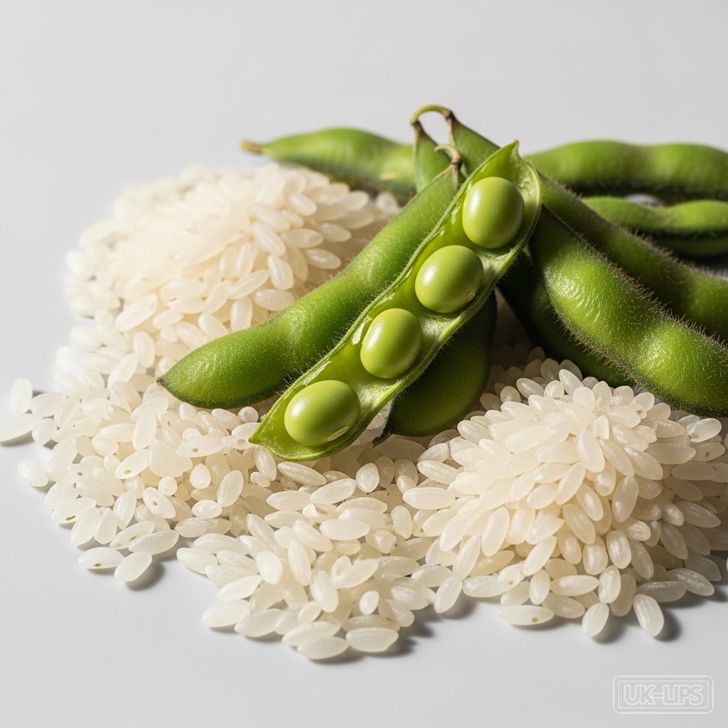 Rice and Soy Protein Complex — Rice protein is extracted from the seeds of the Oryza sativa plant, while soy protein i… | UK Lips ingredient guide
