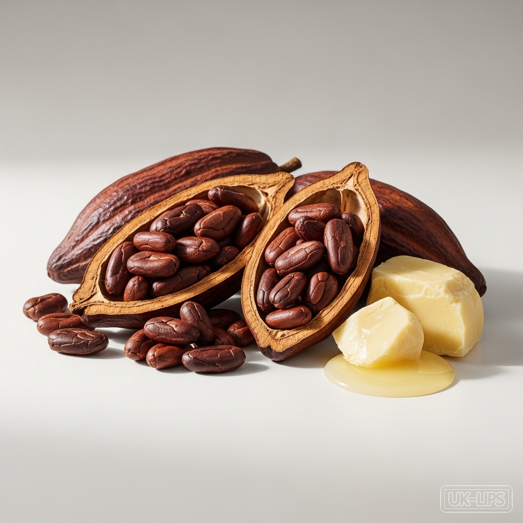 Roasted cocoa — Roasted cocoa comes from the beans (seeds) of the Theobroma cacao tree, native to tropi… | UK Lips ingredient guide