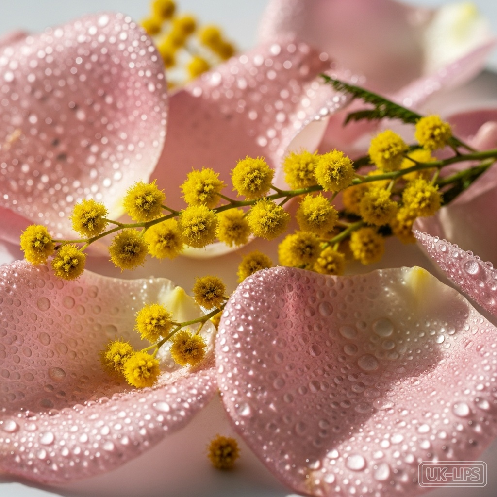 Rose and Mimosa Absolute — Rose absolute is derived from the petals of Rosa damascena or Rosa centifolia through s… | UK Lips ingredient guide