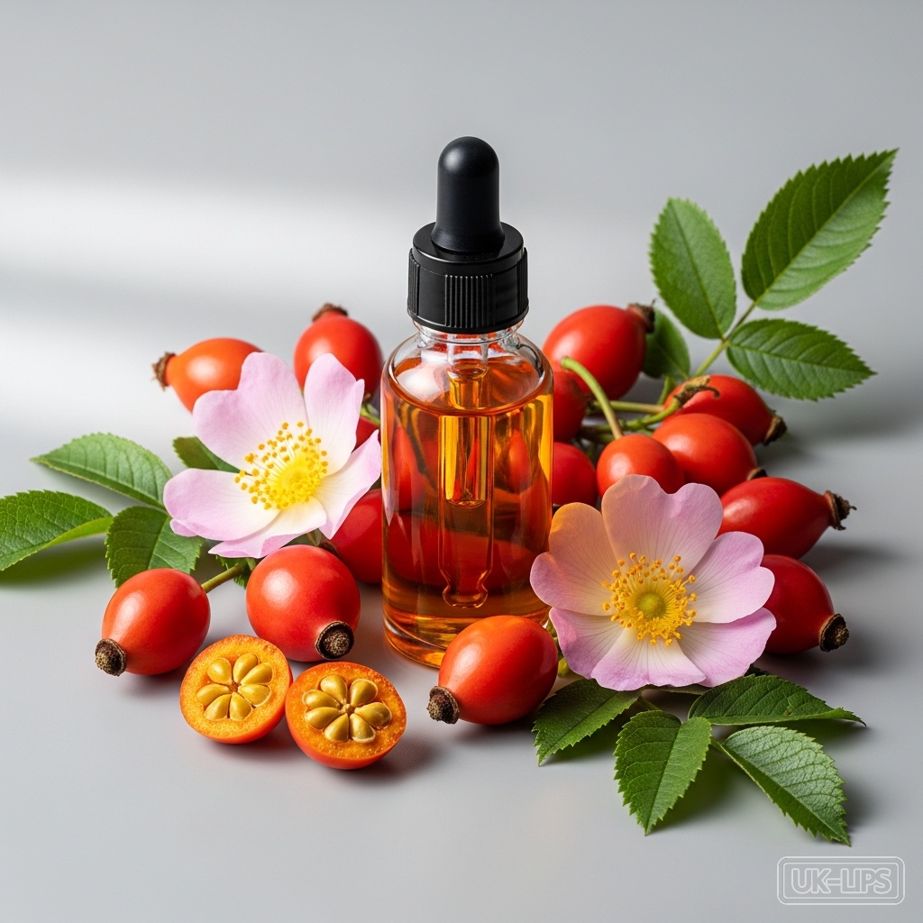 Rosehip Oil — Rosehip oil is cold-pressed from the seeds of the fruit (hips) of the wild rose bush, m… | UK Lips ingredient guide