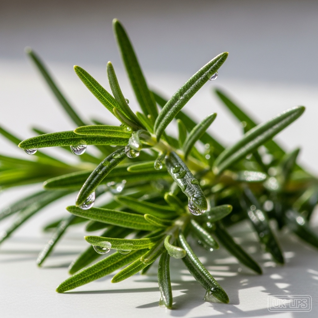 Rosemary Essential Oil — Rosemary essential oil is steam-distilled from the needle-like leaves of the Rosmarinus… | UK Lips ingredient guide