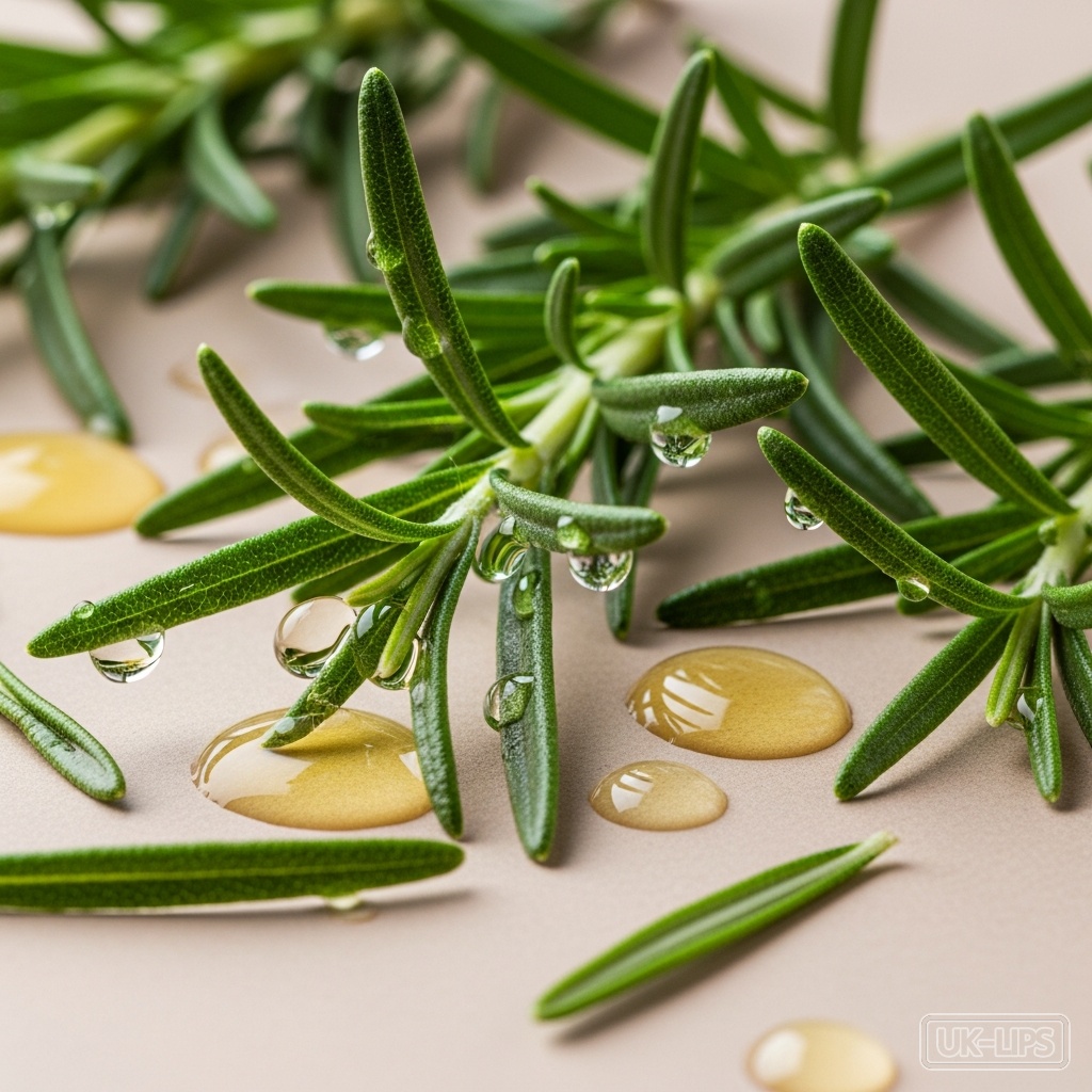 Rosemary Leaf Oil — Rosemary Leaf Oil is steam-distilled from the needle-like leaves of Rosmarinus officina… | UK Lips ingredient guide