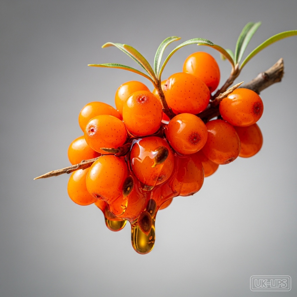 Sea Buckthorn Oil — Sea buckthorn oil is cold-pressed from the bright orange berries and seeds of the Hippo… | UK Lips ingredient guide