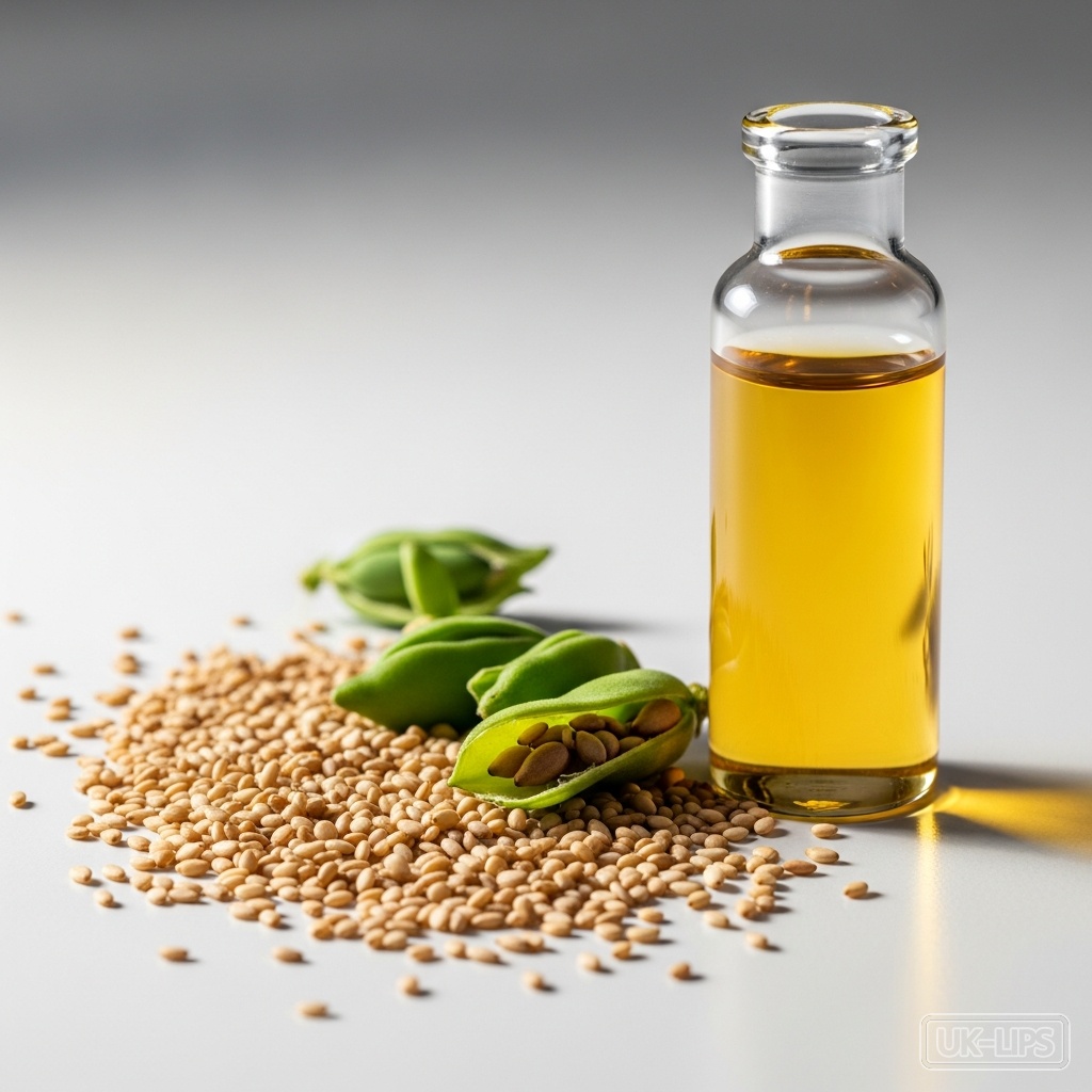Sesame seed oil — Sesame seed oil is obtained by pressing the tiny seeds of the Sesamum indicum plant, an… | UK Lips ingredient guide