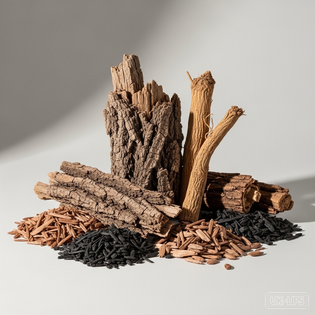 Smoky woods — Smoky woods is typically derived from the essential oils or extracts of trees such as v… | UK Lips ingredient guide