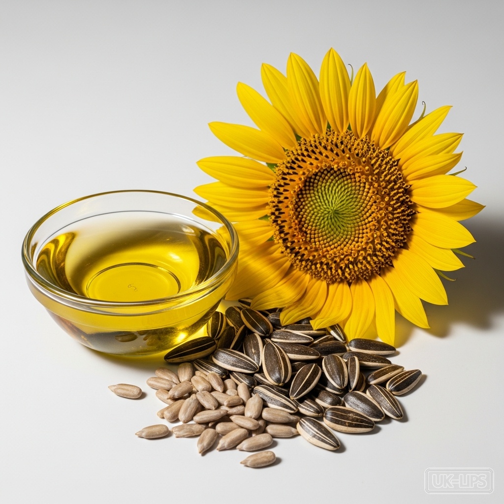 Sunflower Oil — Sunflower oil is obtained from the seeds of the sunflower plant (Helianthus annuus), a … | UK Lips ingredient guide