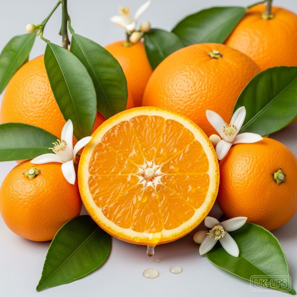 Sweet Orange oil — Sweet orange oil is cold-pressed from the outer peel of the fruit of Citrus sinensis, t… | UK Lips ingredient guide