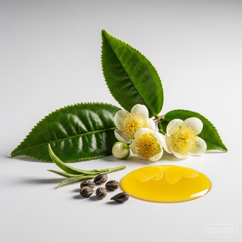 Tea — Tea is derived from the leaves of the Camellia sinensis plant, an evergreen shrub nativ… | UK Lips ingredient guide