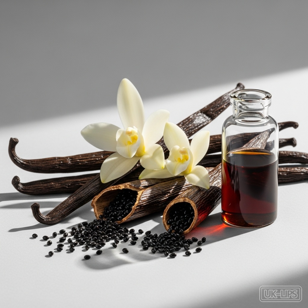 Vanilla Absolute — Vanilla absolute is obtained from the cured seed pods (beans) of the Vanilla planifolia… | UK Lips ingredient guide