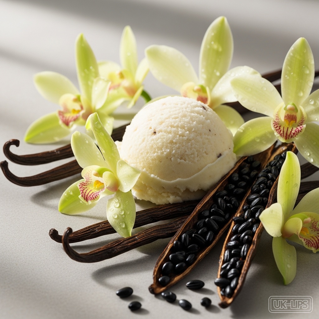 Vanilla Sorbet — Vanilla Sorbet is derived from the cured seed pods of the Vanilla planifolia orchid, a … | UK Lips ingredient guide