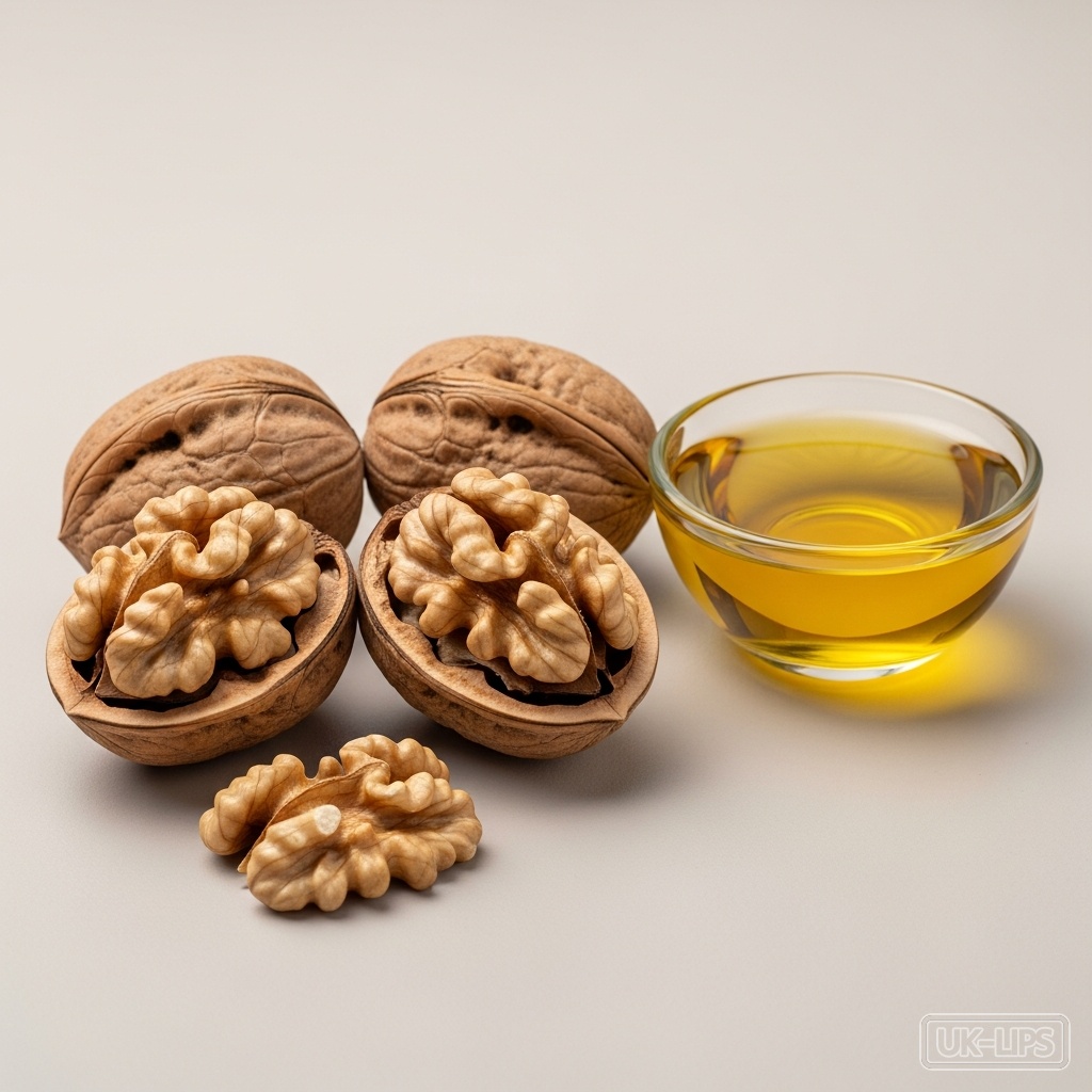 Walnut oil — Walnut oil is obtained by cold-pressing the kernels of the common walnut (Juglans regia… | UK Lips ingredient guide