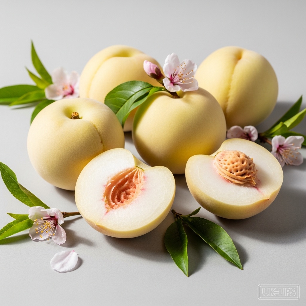 White peach — White peach is the fruit of a variety of the peach tree (Prunus persica), specifically … | UK Lips ingredient guide