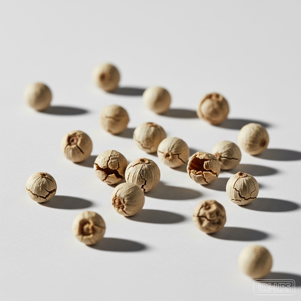 White Pepper — White pepper comes from the fully ripened fruit of the Piper nigrum vine native to Sout… | UK Lips ingredient guide