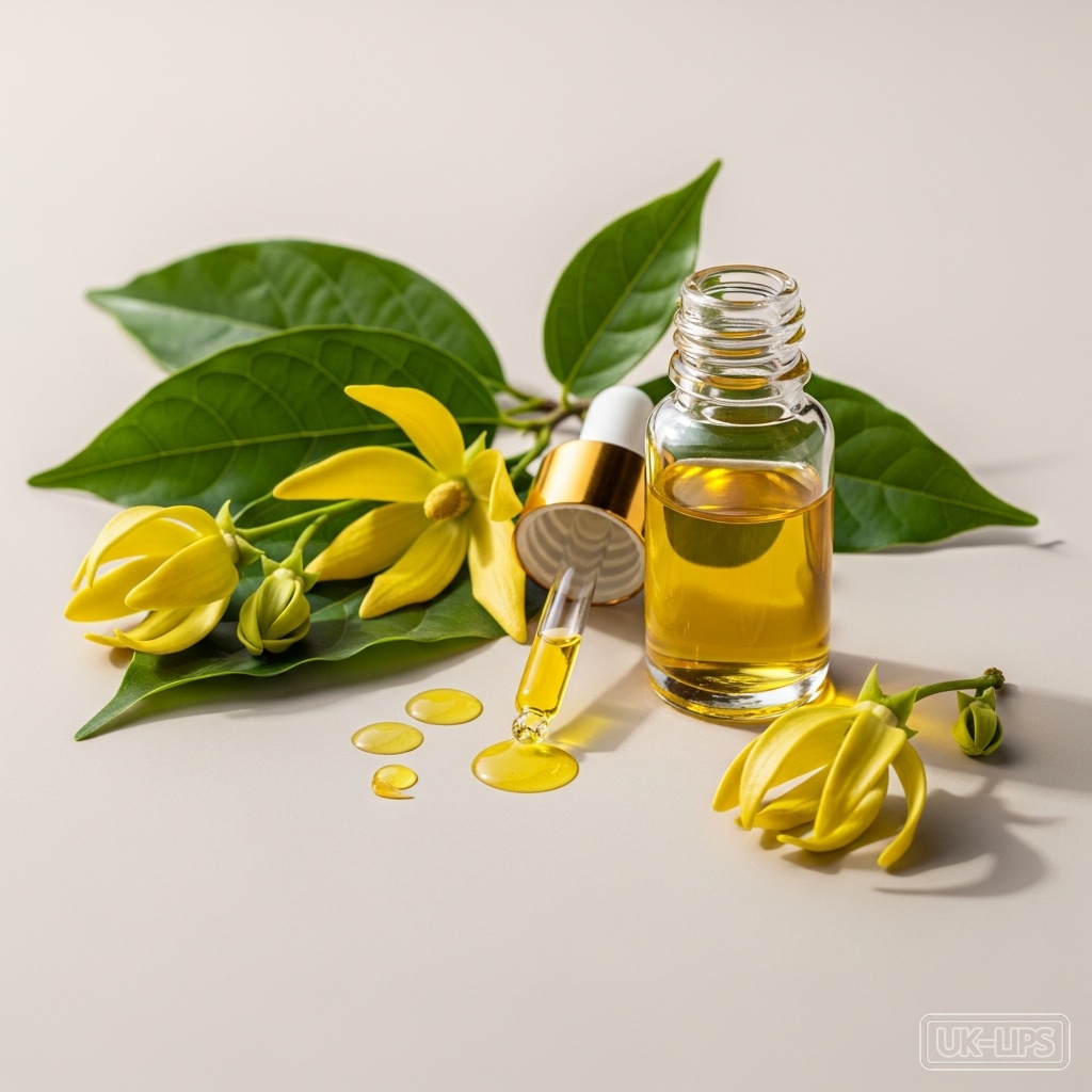 Ylang Ylang Oil — Ylang ylang oil is steam-distilled from the star-shaped yellow flowers of the Cananga o… | UK Lips ingredient guide