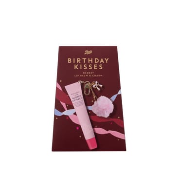 Boots Boots Birthday Kisses Glossy Lip Balm & Charm