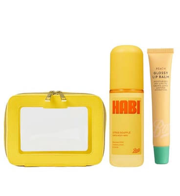 Boots Boots Yellow Bag Mist And Lip Balm Bundle