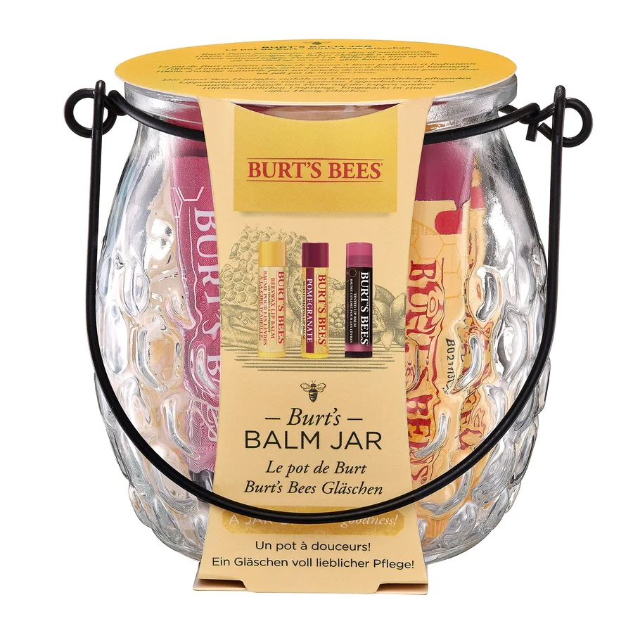 Burt's Bees Burt's Bees Moisturizing Lip Balm Gift Set in Jar with 100% Natural Original Beeswax - Multicolor