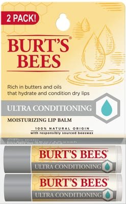 Burt's Bees Burt's Bees Ultra Conditioning Lip Balm Twin Pack For Unisex 2 x 0.15 oz Lip Balm - White