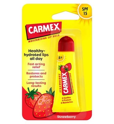 Carmex Carmex Strawberry Lip Balm Spf15 Tube 10g