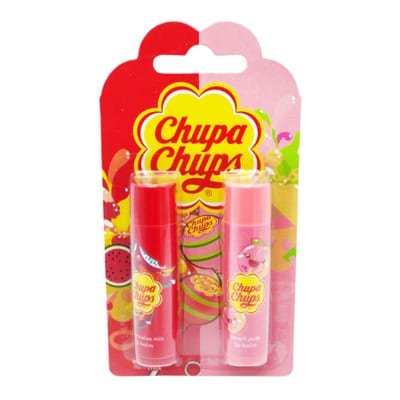 Chupa Chups Chupa Chups Watermelon & Peach Lip Balm - 2 pcs