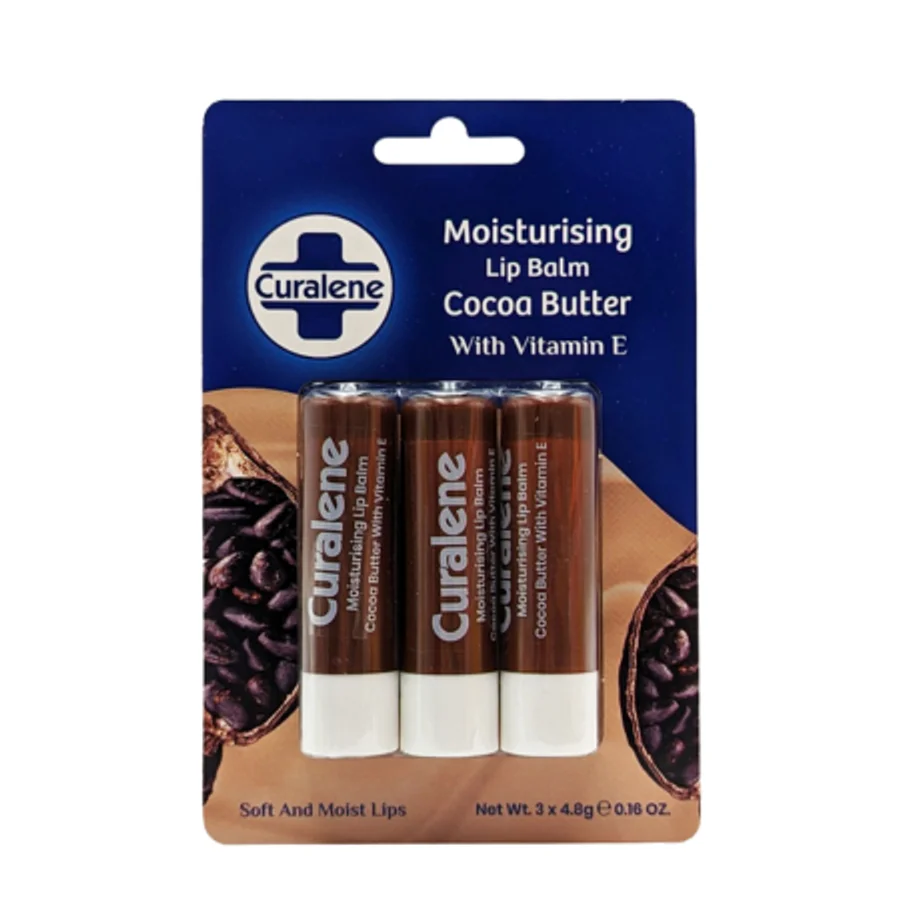Curalene Curalene Cocoa Butter Lip Balm - 3 pcs.