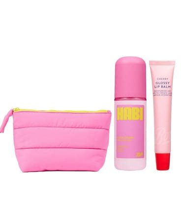 Habi Habi Pink Bag Mist And Lip Balm Bundle