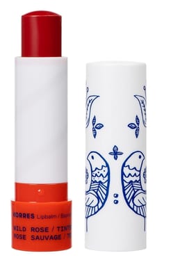 Korres Korres Lip Balm Tinted Wild Rose 4.5 grams - red