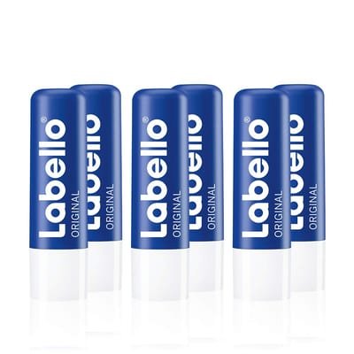 Labello Labello Original Lip Balm 6 Pack (6 x 4.8 g) for Naturally Beautiful Lips - blue