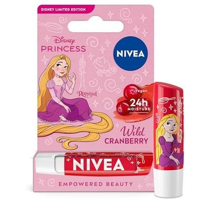 Nivea Nivea Disney Princess Rapunzel Limited Edition Wild Cranberry Lip Balm 4.8g