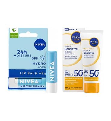 Nivea Nivea Sun Sensitive Lip Balm Bundle