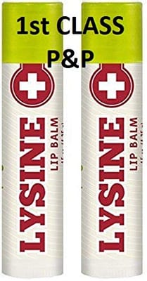 P.R. P.R. Lysine Lip Balm 2 Tube Saver Pack 0.15 OZ (4g) Fast Dispatch - Soothing