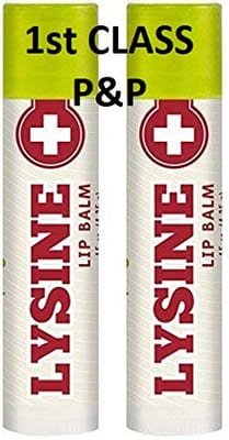 P.R. P.R. Lysine Lip Balm 2 Tube Saver Pack 0.15 OZ (4g) Fast Dispatch - Soothing