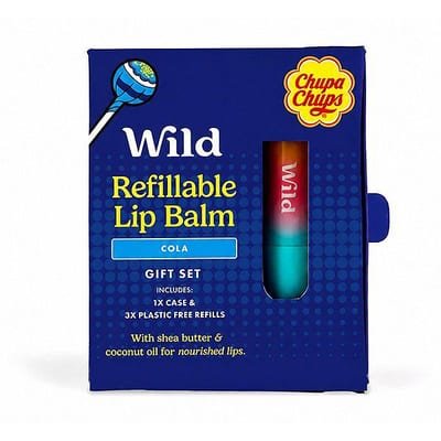 Wild Wild & Chupa Chups Refillable Lip Balm Gift Set