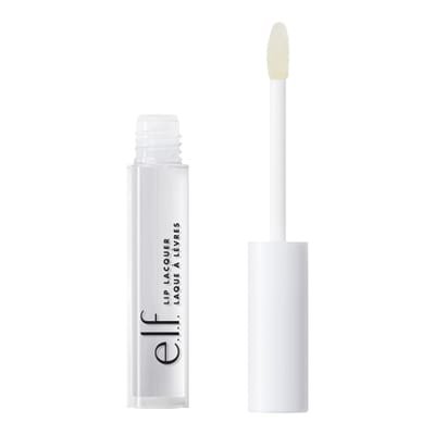 e.l.f. e.l.f. Lip Lacquer, Nourishing, Non-Sticky Ultra-Shine Lip Gloss With Sheer Color, Infused With Vitamins A & E, Vegan & Cruelty-Free, Clear Clear 2.5 ml (Pack of 1) - Clear