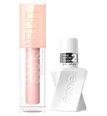 Maybelline Maybelline Lifter Lip Gloss Ice And Essie Gel Coture Top Coat Duo