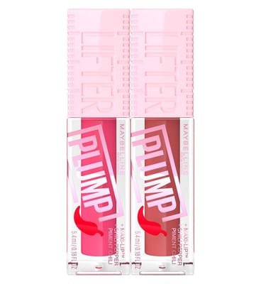 Maybelline Maybelline Lifter Plump Pink Sting + Peach Fever Lip Gloss
