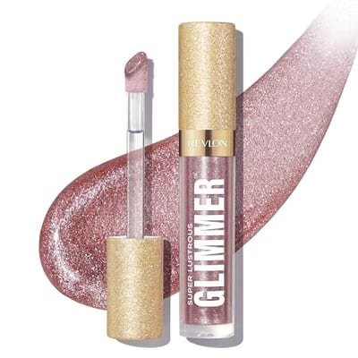 Revlon Revlon Super Lustrous Glimmer Gloss - Hydrating & Plumping Lip Gloss with Plant-Based Glitter