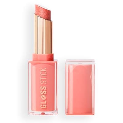 Revolution Revolution Pout Lip Gloss Stick Shimmer Peach Sorbet Nude 3g