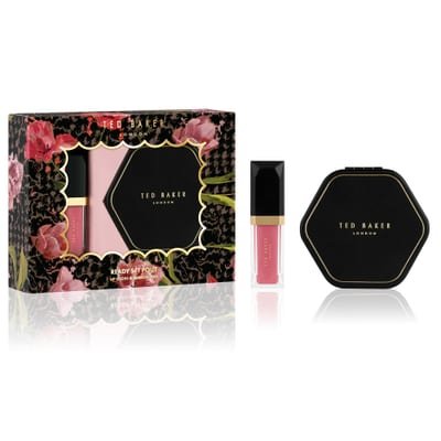 Ted Baker Ted Baker Ready Set Pout Lip Gloss & Mirror Duo Gift Set 1x Lip Gloss + 1x Compact Mirror