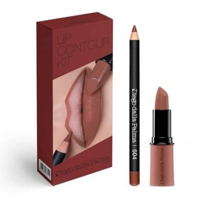 Diego Dalla Palma Diego Dalla Palma Lip Contour Kit Gianduja 504 2 Piece Gift Set: Lipstick 4g - Lip Liner 1.1g
