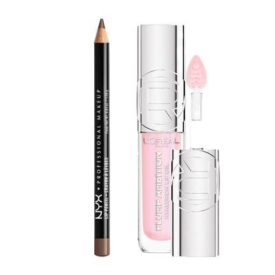 Loreal L'Oreal Nyx Slim Lip Liner Pencil Espresso & Paris Plump Ambition Oil Ph Cristal Ice Duo
