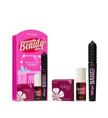 Benefit Benefit Beneville Beauty Salon Badgal Bang Mascara Benetint Stain & Hoola Bronzer Makeup Gift Set