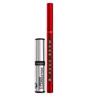 Loreal L'Oreal L’oreal Paris Brow Lamination + Faux Light Brunette Tint Pen Bundle