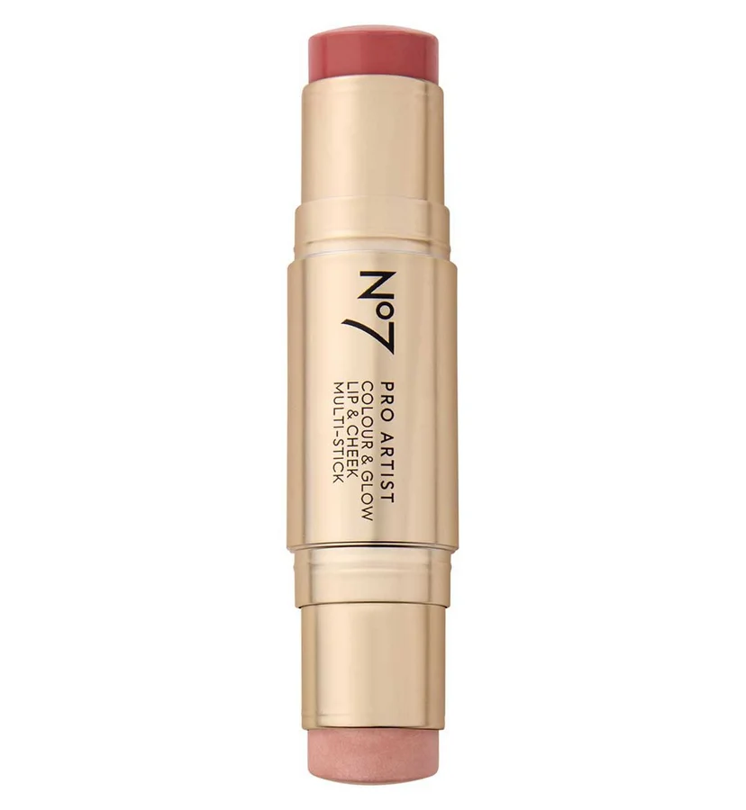 NO7 No7 Pro Artist Colour & Glow Lip Cheek Multi-Stick Peachy Coral/rose 2X5.3g